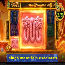 bingo materiais escolares